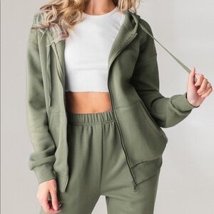 Vitality Unisex Cozy Zip - Willow - 2XL